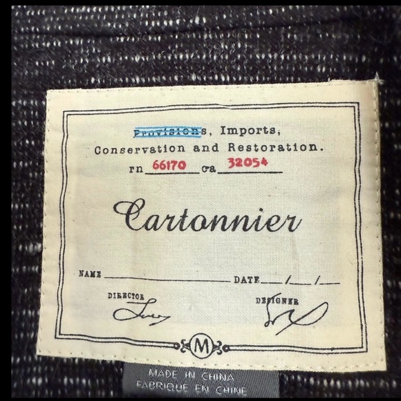 Anthropology Cartonnier Black Tweed Lined Blazer - Picture 7 of 7